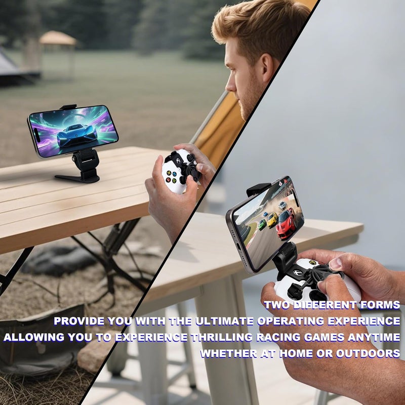 TXW Mini Steering Wheel with Phone Holder for X-box One/X-box Series X|S Game Controller,Racing Games Controller Steering Wheel Attachment Accessory - Image 2